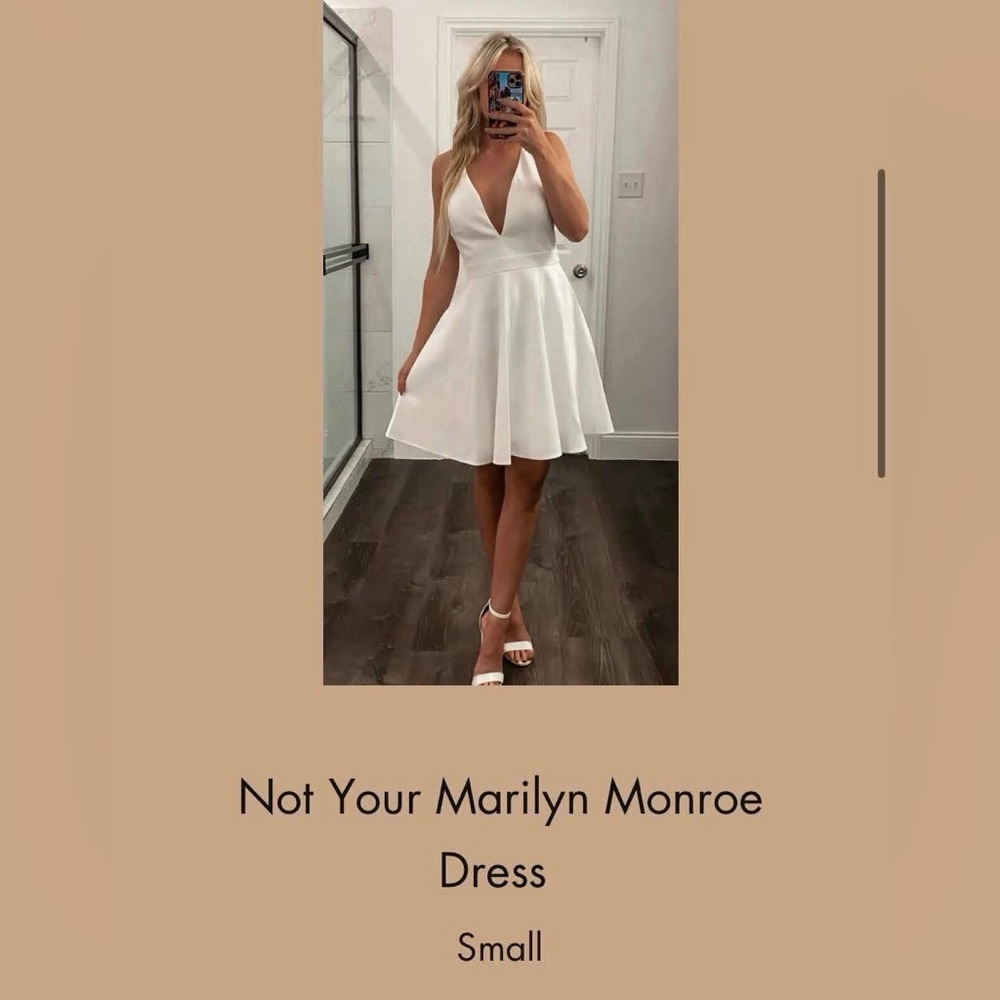 Women’s White Halter A-Line Dress